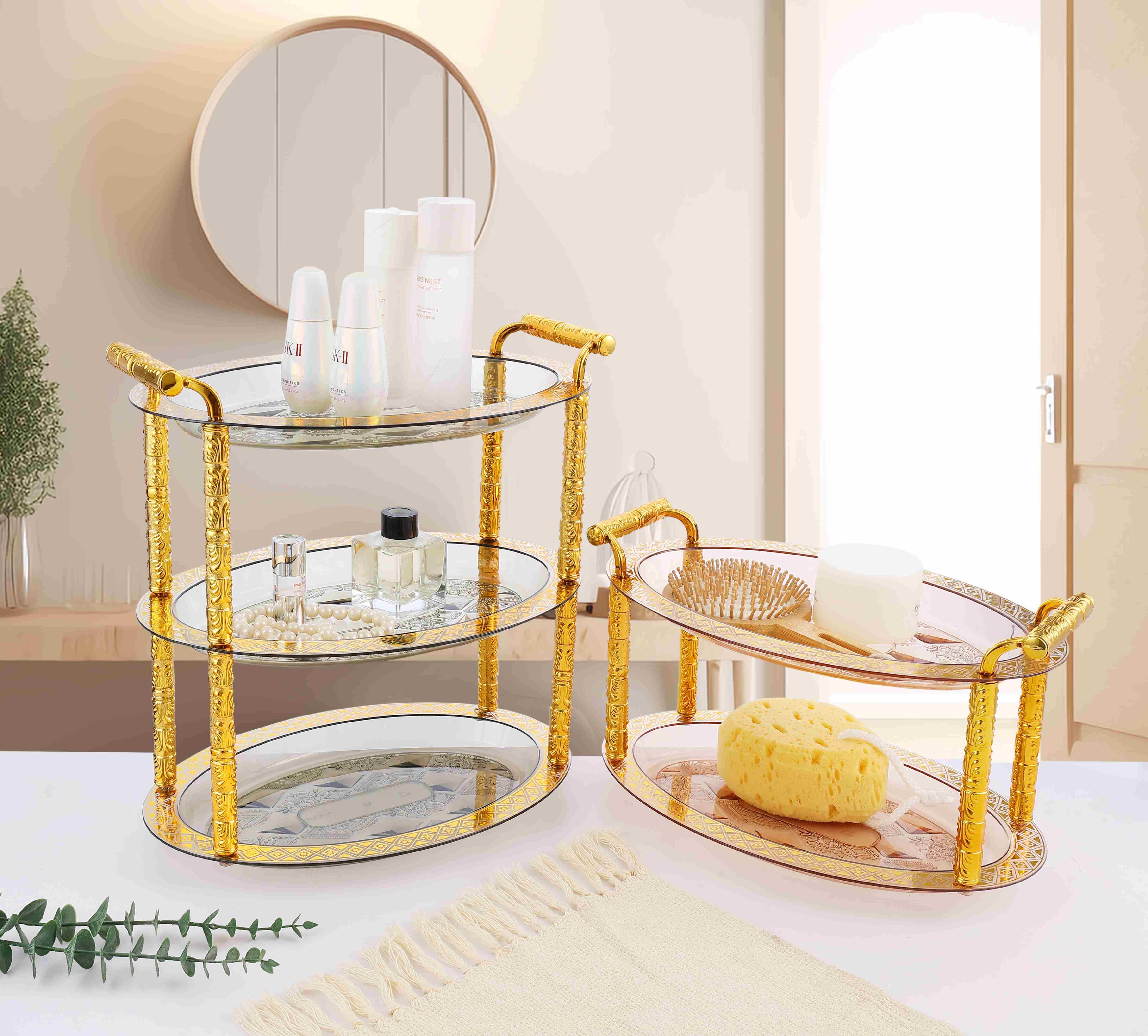 Oval luxury display shelves Oval luxury display shelves