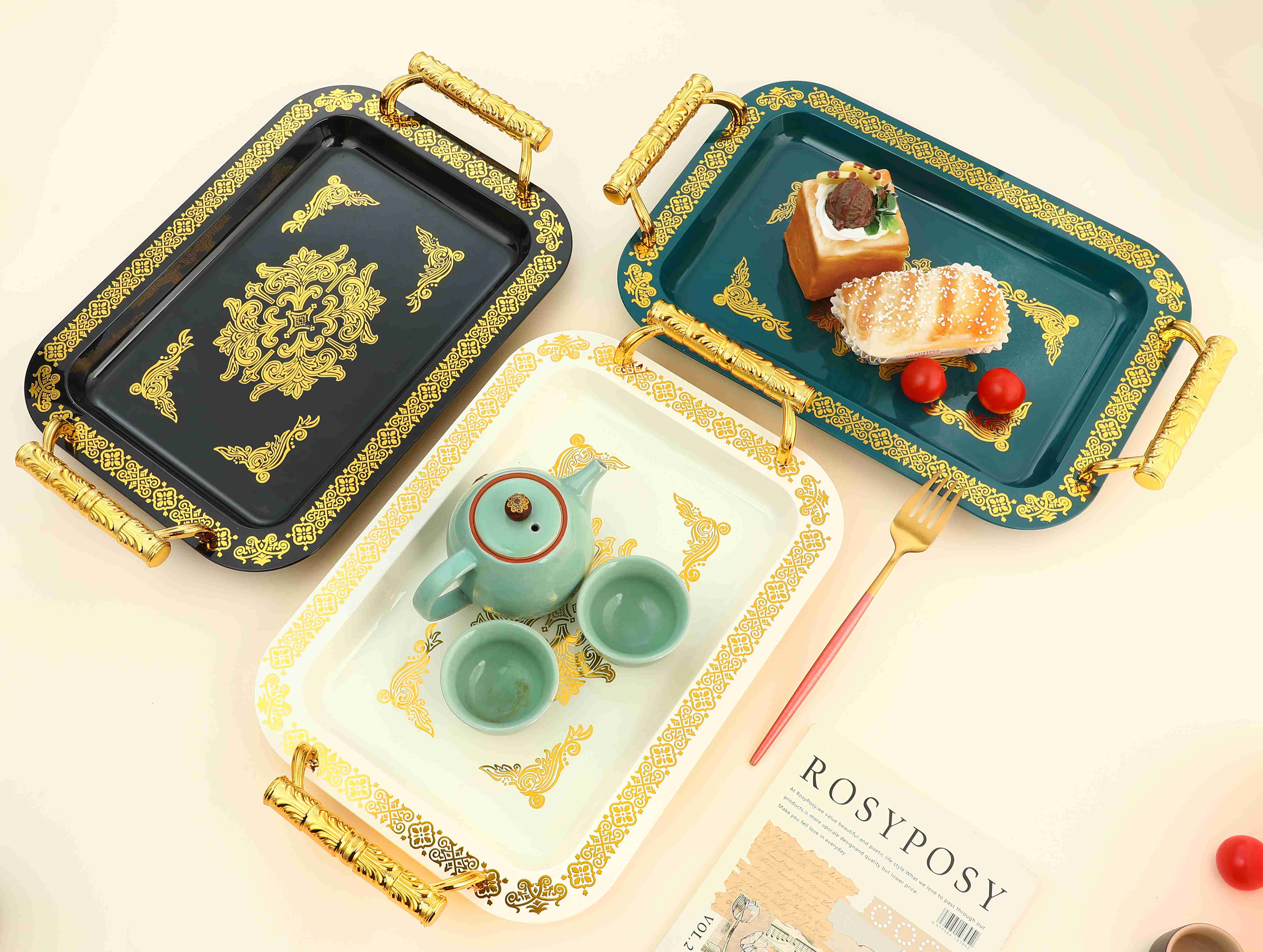 Rectangular luxury tray Rectangular luxury tray