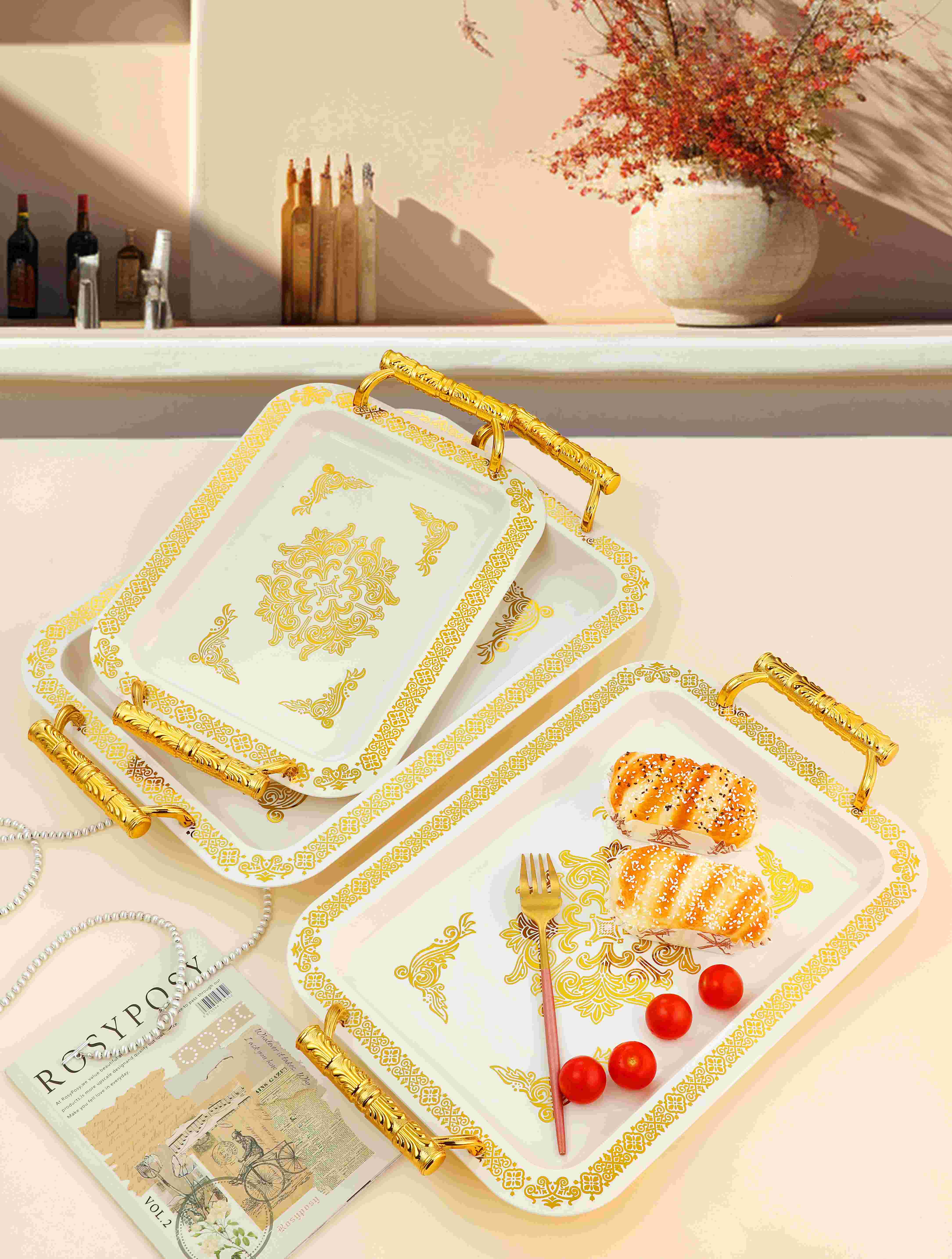 Rectangular luxury tray Rectangular luxury tray