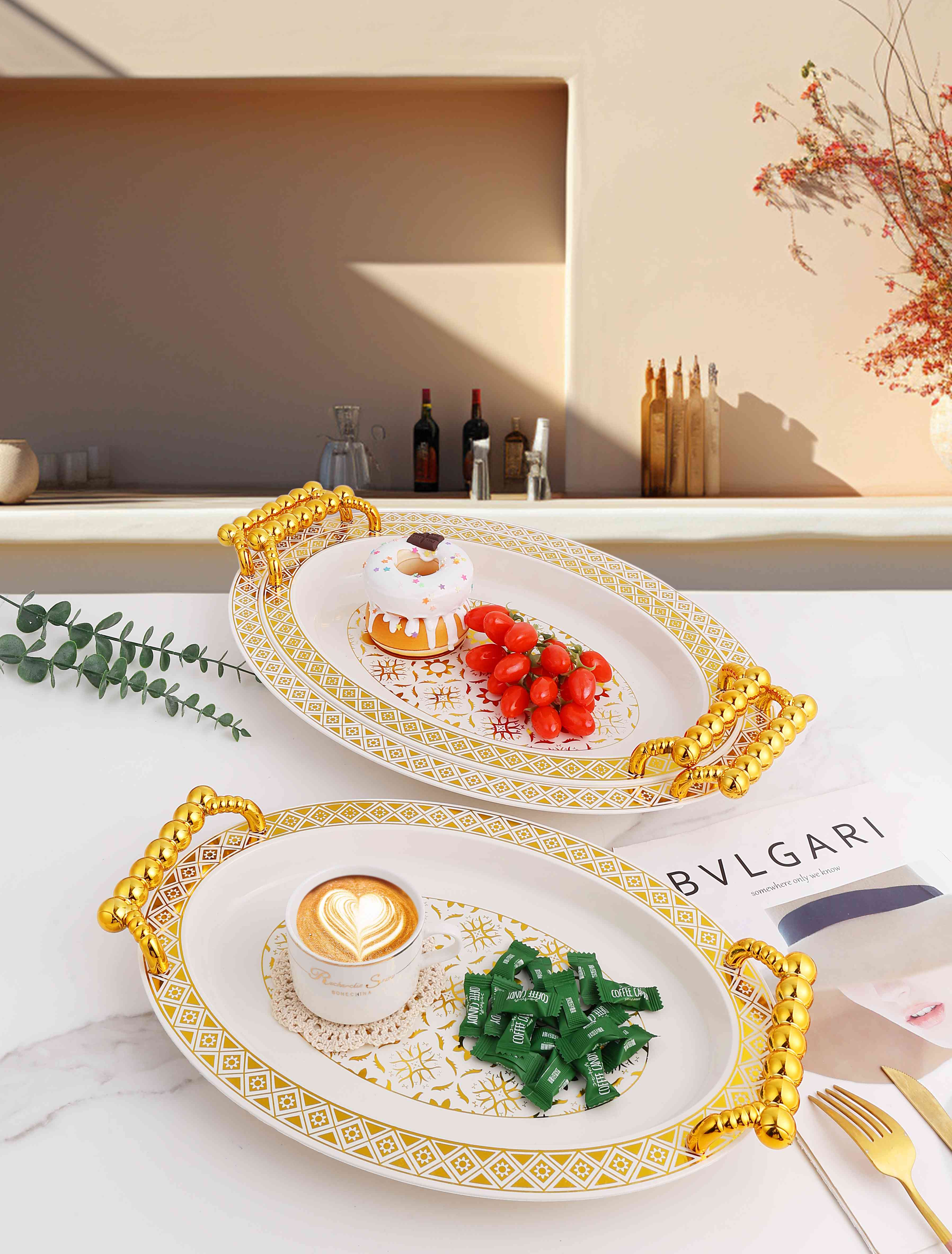 Oval luxury tray Oval luxury tray