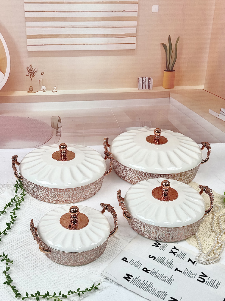 Round Ruffled Flower Base Fruit Tray